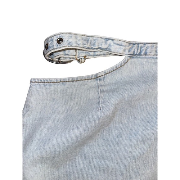 Revolve WeWoreWhat Women's Cut Out Mini Skirt Comfort Super Light Sz M Blue - Picture 4 of 8